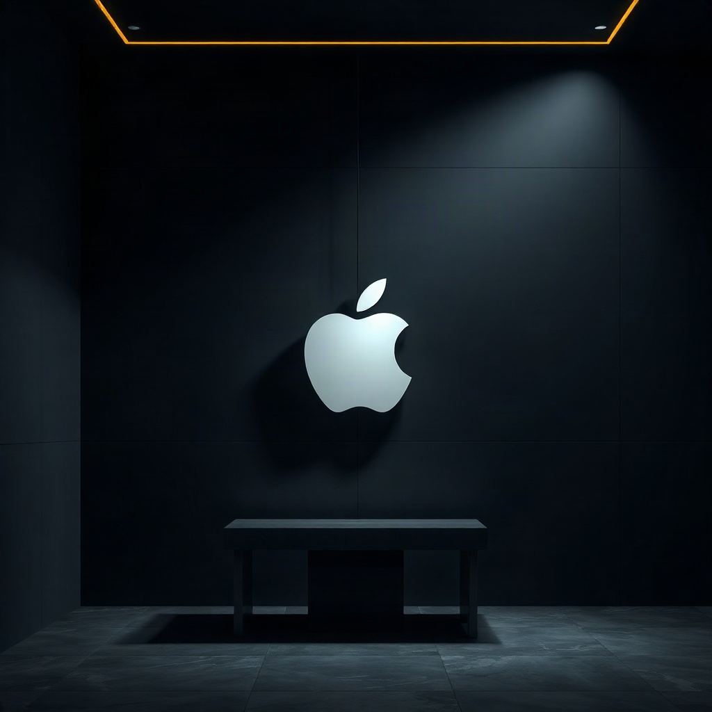 Apple night bench