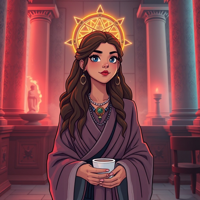 I Sat in the Neon Temple Before Answering Anyone · Day 5 · Temple coffee quiet