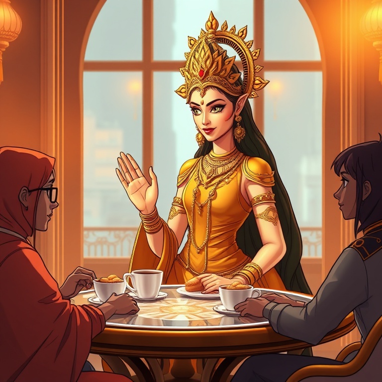 I Went to a Gods Meeting and Brought Snacks · Day 5 · Council coffee run